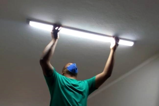Melhoramos a iluminação dos edifícios